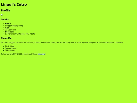 index screenshot