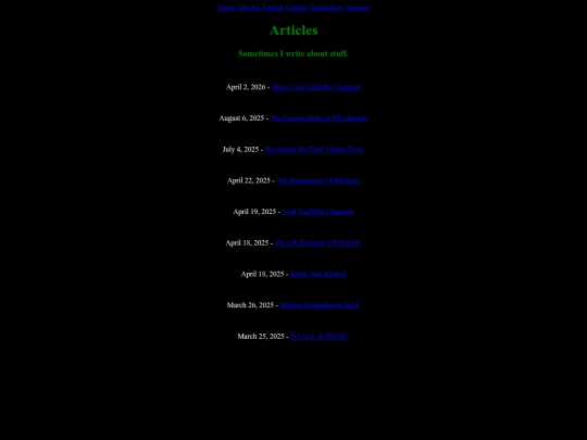 articles screenshot