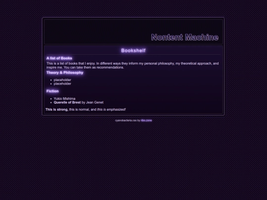 Bookshelf screenshot