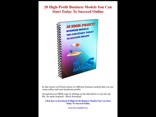 20highprofitbizmodels screenshot