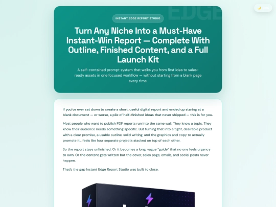 instantedgereportstudio screenshot