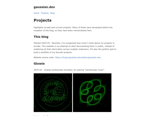 projects screenshot