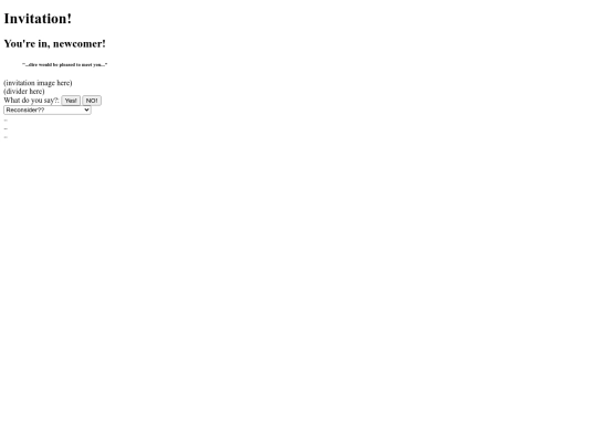 Invitation screenshot