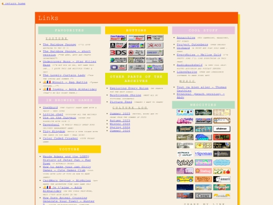 links screenshot