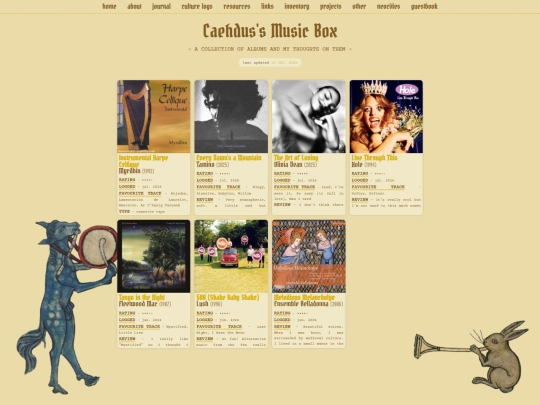 mediaLogs/layouts/musicBox screenshot