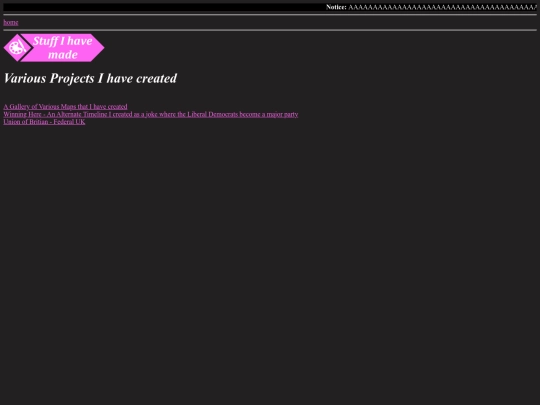 ProjectMenu screenshot
