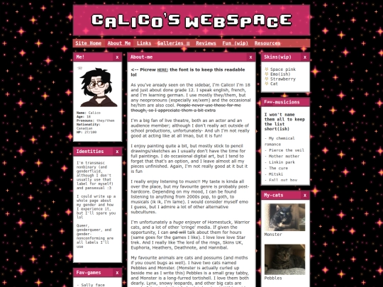 about-me screenshot