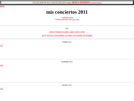 salluc/misconciertos2011 screenshot
