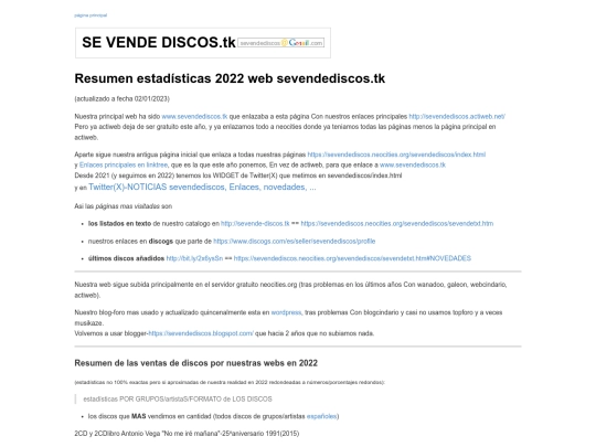 sevendediscos/resumenwebsevendediscos2022 screenshot
