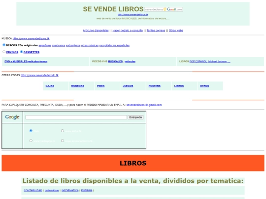 sevendediscos/sevendelibros screenshot