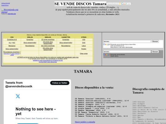 sevendediscos/tamara screenshot