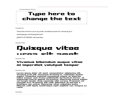 webfonts_BroadbandRegular/example screenshot