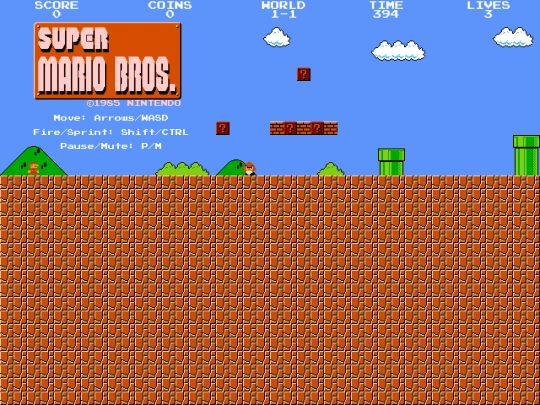 FullScreenMario-master/mario screenshot