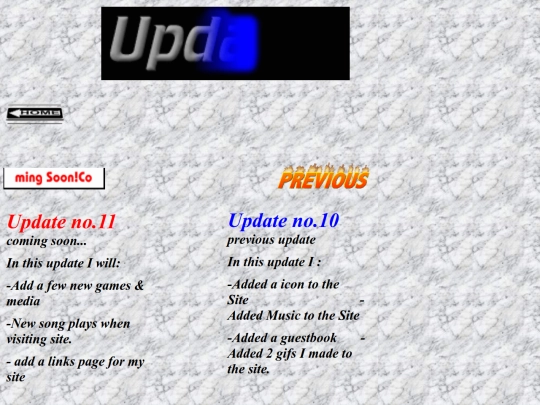 Updates screenshot