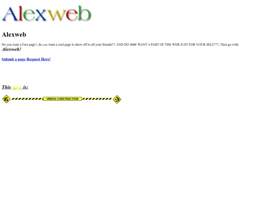alexweb screenshot