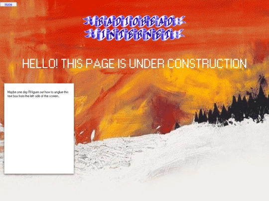 Radioheadarchive screenshot