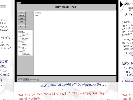 writing screenshot