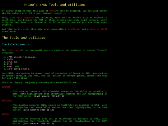 zOS/zOS Tools screenshot