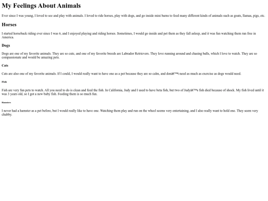 animals screenshot