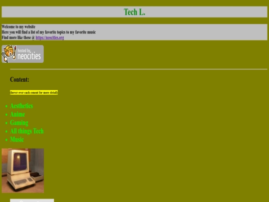 index screenshot
