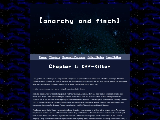 anarchy and finch (rewritten)/chapter1 screenshot