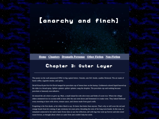 anarchy and finch (rewritten)/chapter3 screenshot