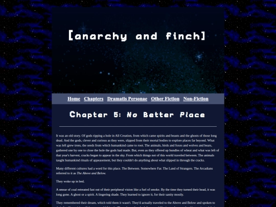 anarchy and finch (rewritten)/chapter5 screenshot