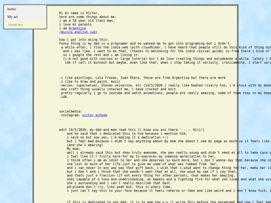 aboutme screenshot