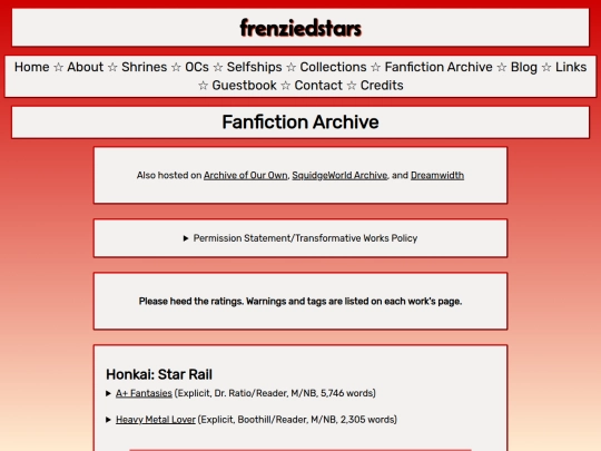 fanfiction_archive screenshot