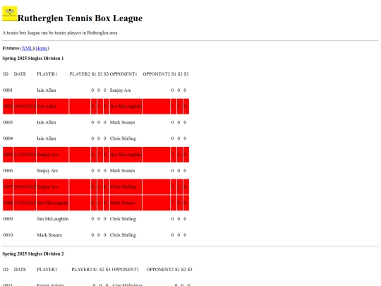 fixtures screenshot