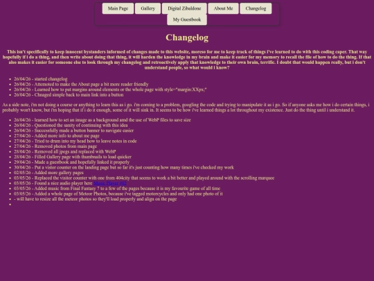 log screenshot