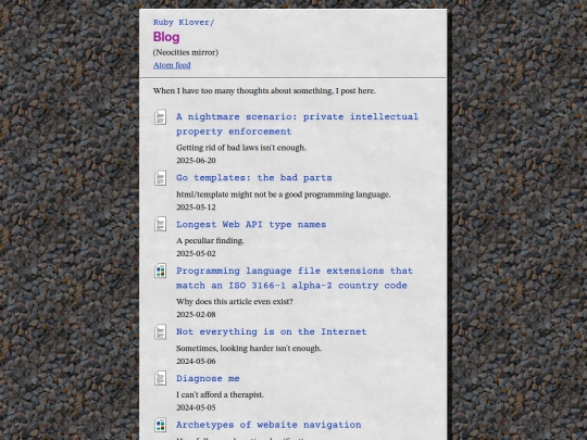 blog screenshot