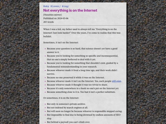 blog/not-everything-is-on-the-internet screenshot