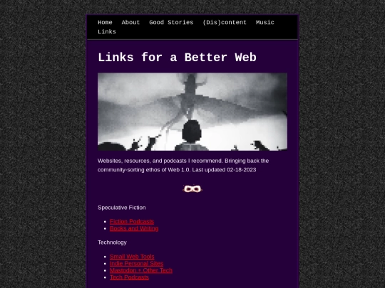 links screenshot