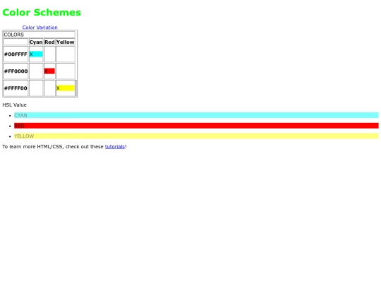 ColorScheme screenshot