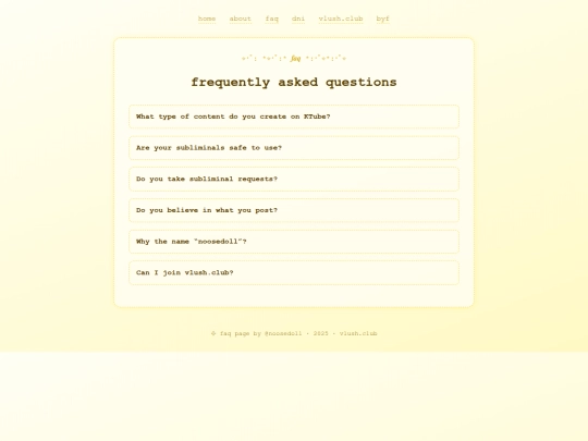 faq screenshot