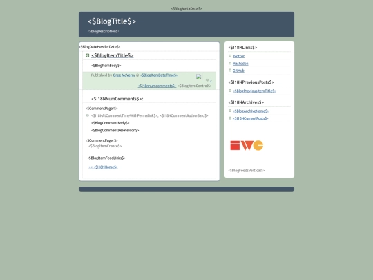 BloggerTemplate screenshot