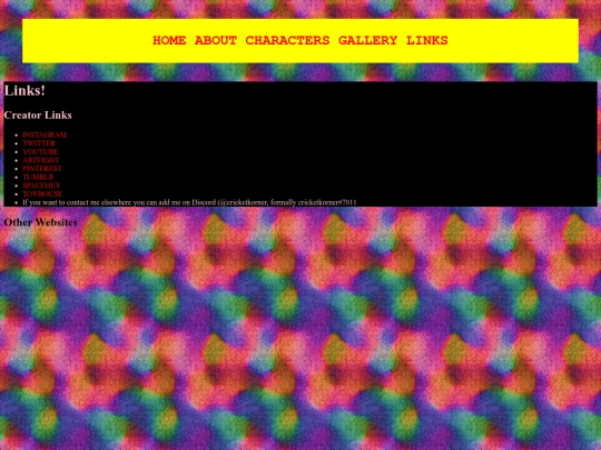 links screenshot