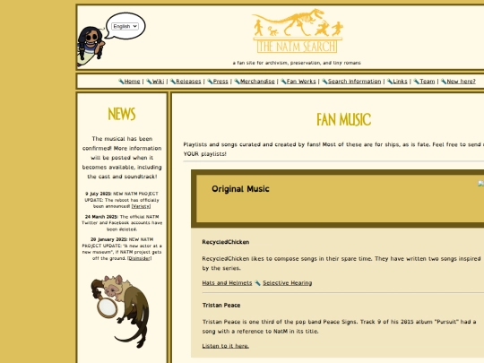 fandom/fanmusic screenshot