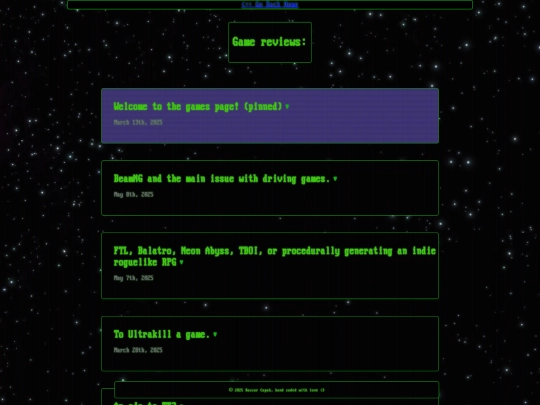 games screenshot