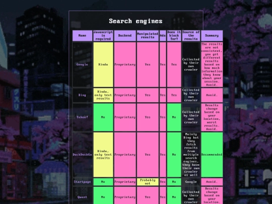 search screenshot
