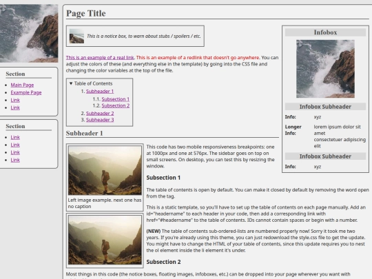 example screenshot