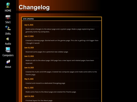 changelog screenshot