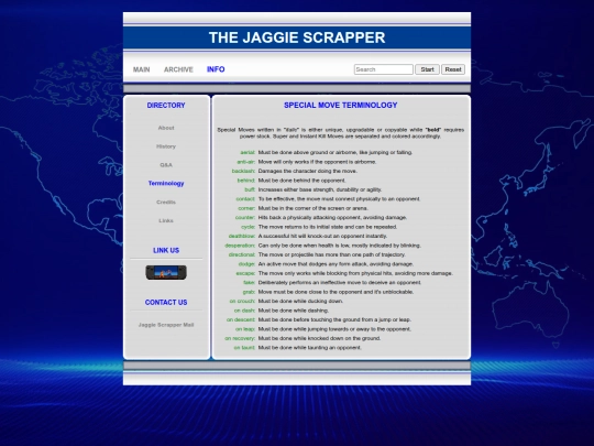 terminology screenshot