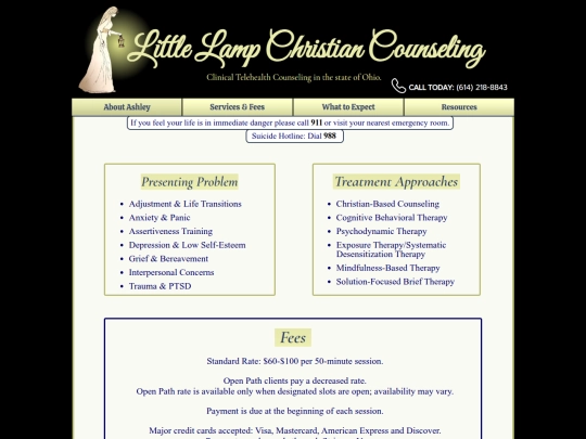 servicesandfees screenshot