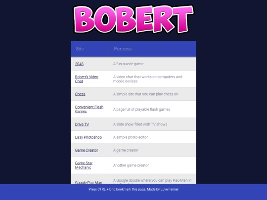 links screenshot