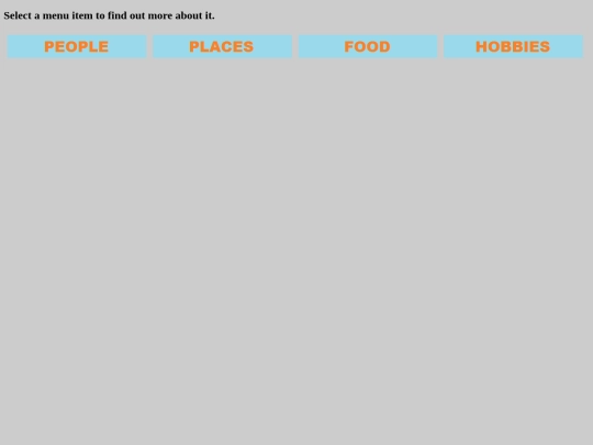 menu screenshot
