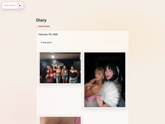 diary screenshot