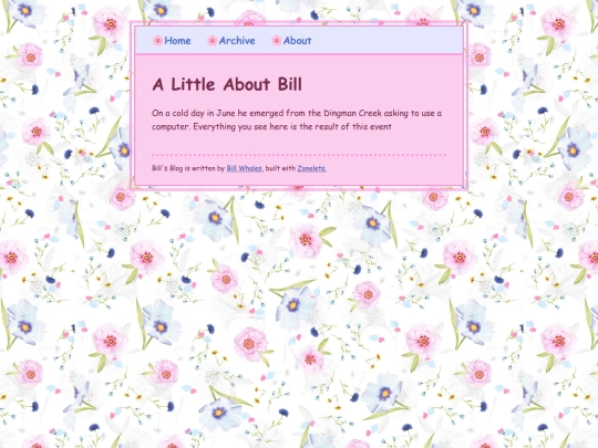 Blog/about screenshot