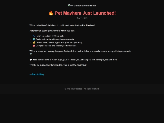 Blog/release screenshot
